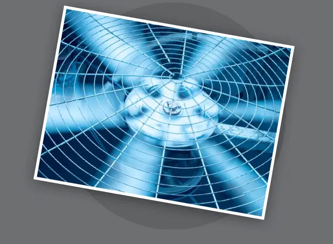 A photo of an air conditioning fan